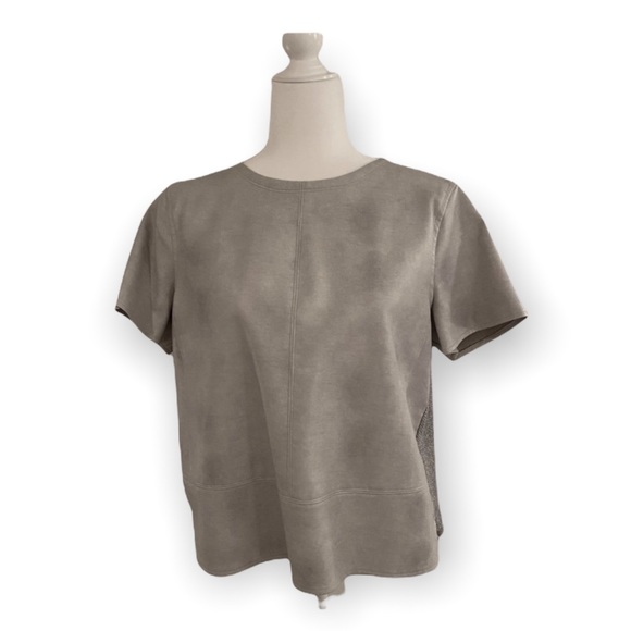 LOFT Tops - Ann Taylor Loft Vegan Leather Top, size L